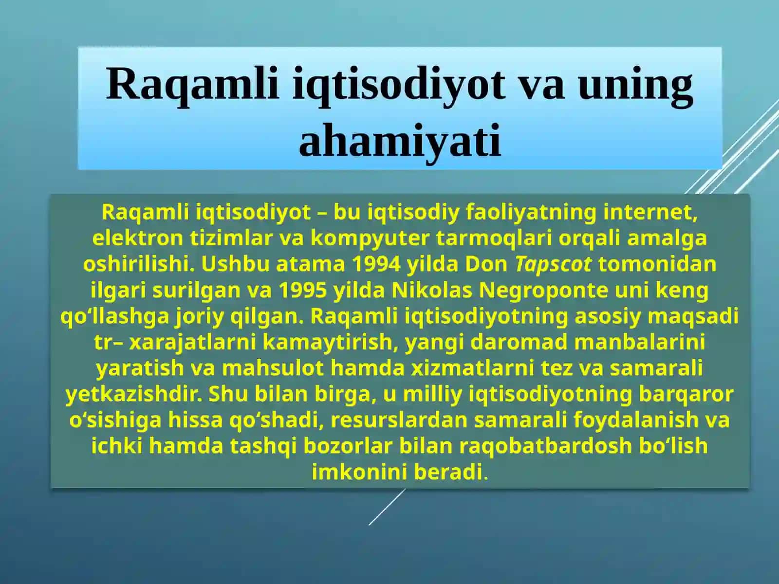 Raqamli iqtisodiyotning tarkibiy elementlari 3