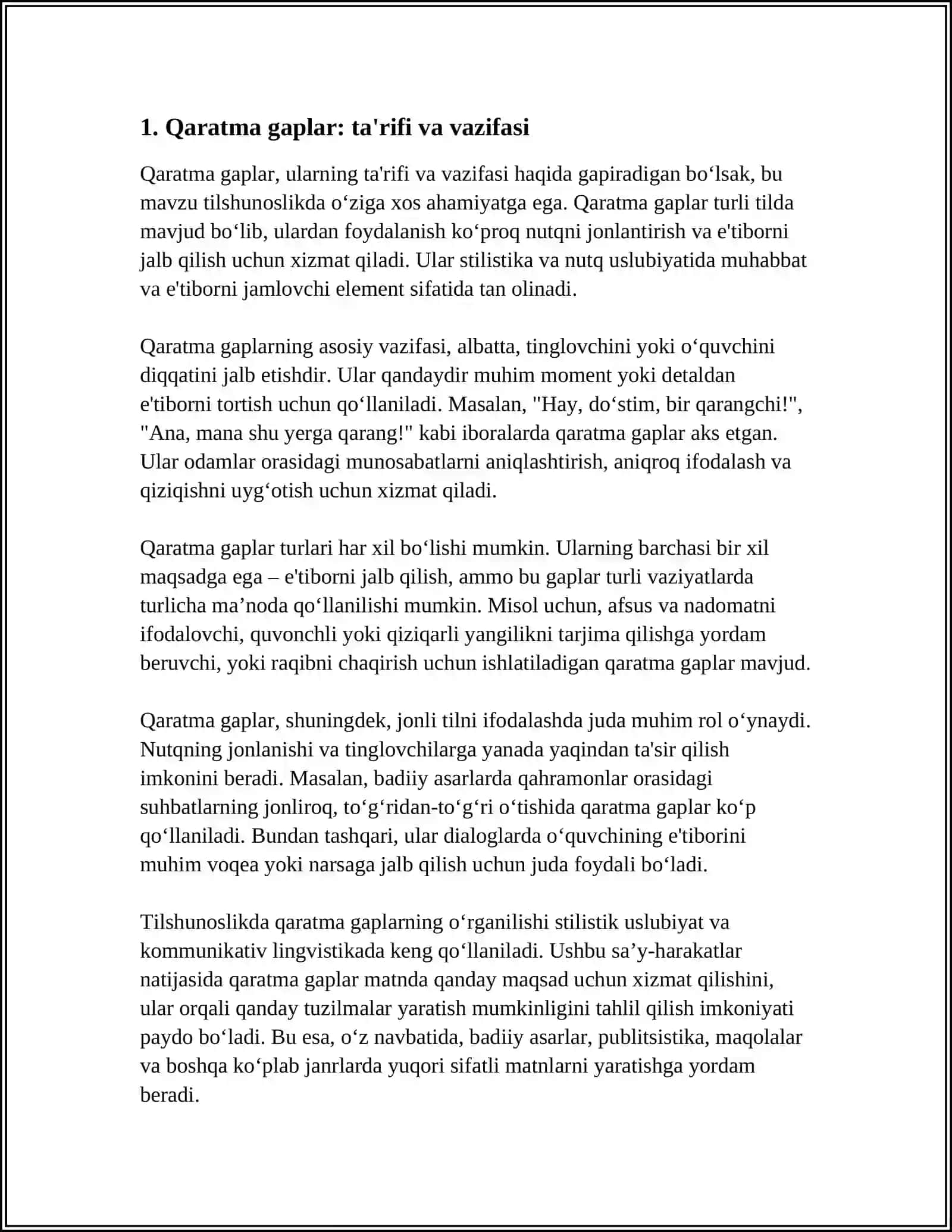 QARATMA GAPLAR 3