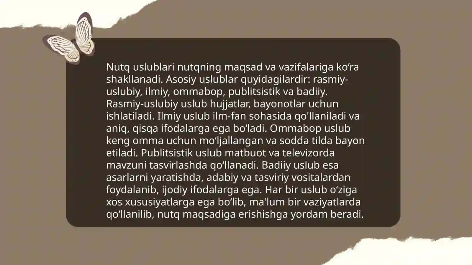 Nutqning uslubiy shakllari 3