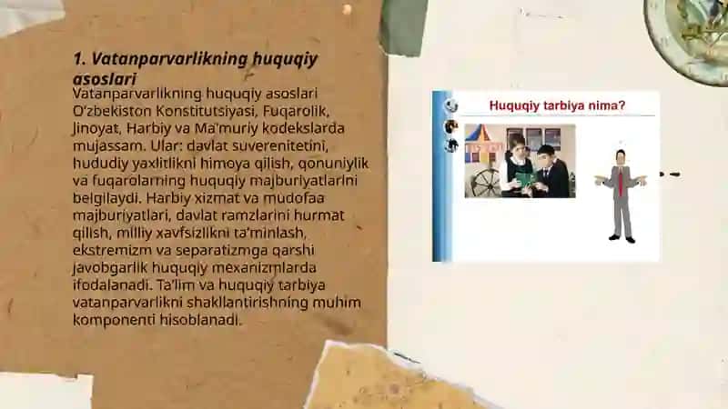 Vatanparvarlik va Huquqiy Tarbiya 3