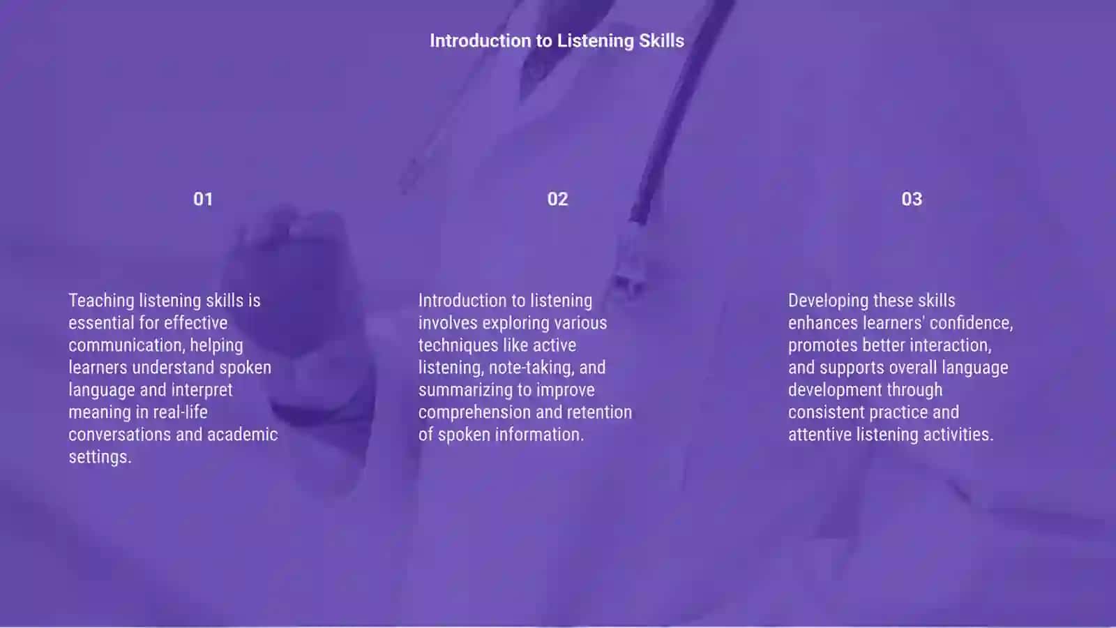 Teaching listening 3