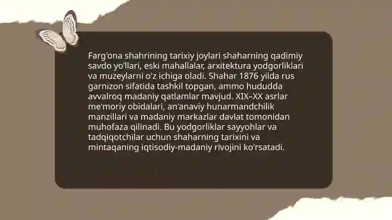 Farg'ona shaxrining tarixiy joylari xaqida malumoy 3