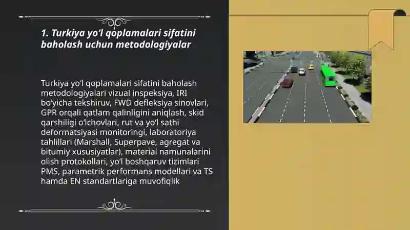 Turkiya yo‘l qoplamalari sifatini baholash 3
