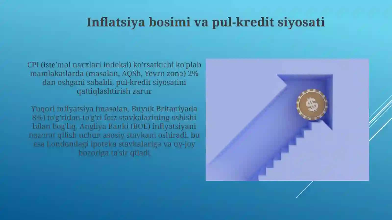 Inflatsiyavafoizstavkalarioʻrtasidabogʻliqlik 3