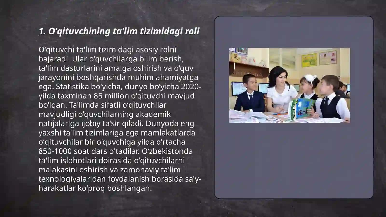 Oʻqituvchining jamiyatda tutgan oʻrni 3
