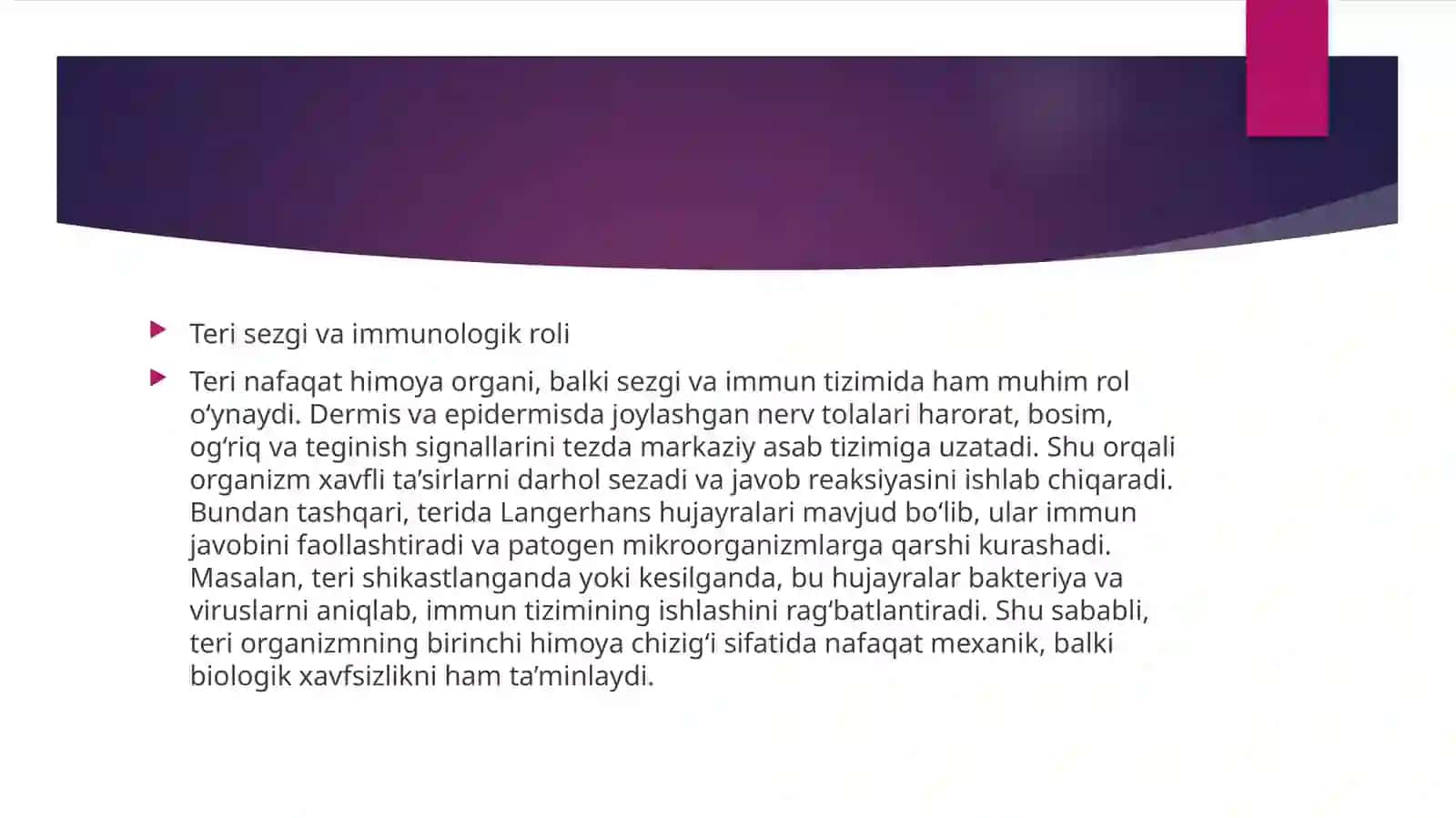 Teri tuzilishi va funksiyasi 3