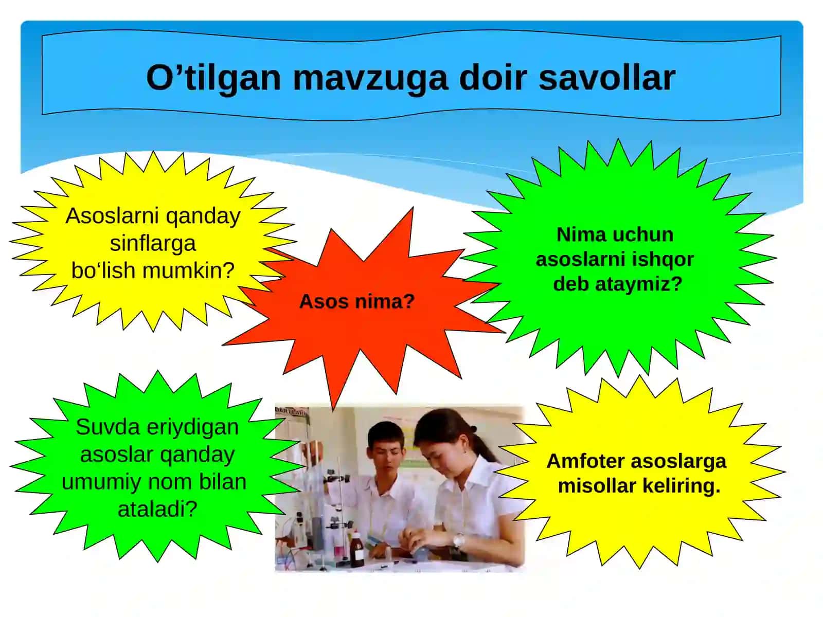 Asoslarning olinishi va xossalari 3