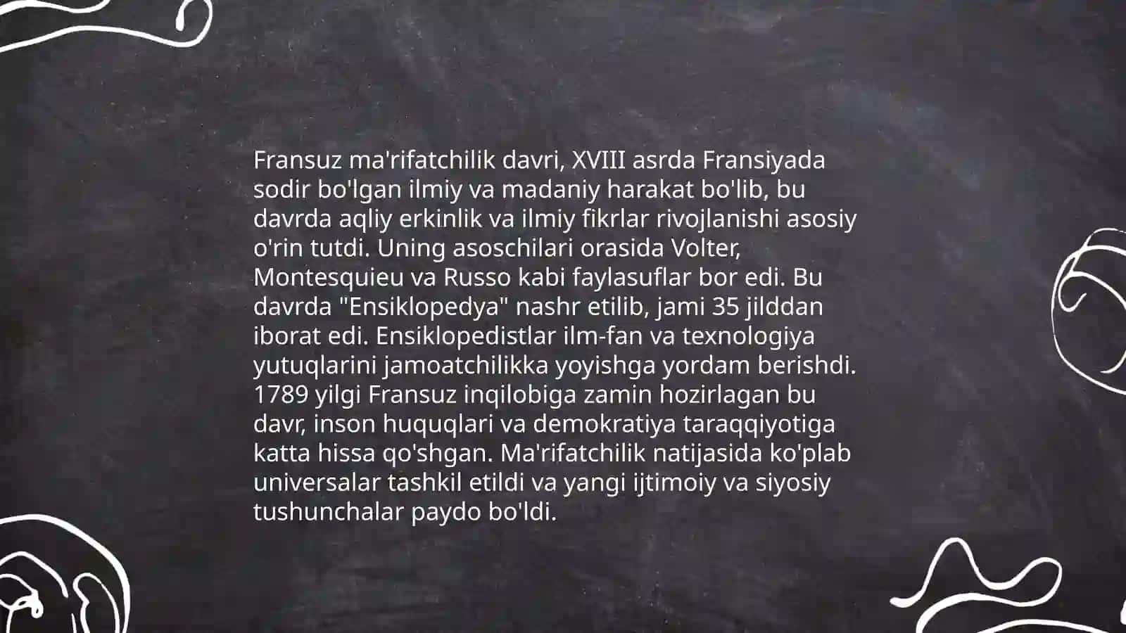Fransuz falsafasi va ma'rifatchiligi 3