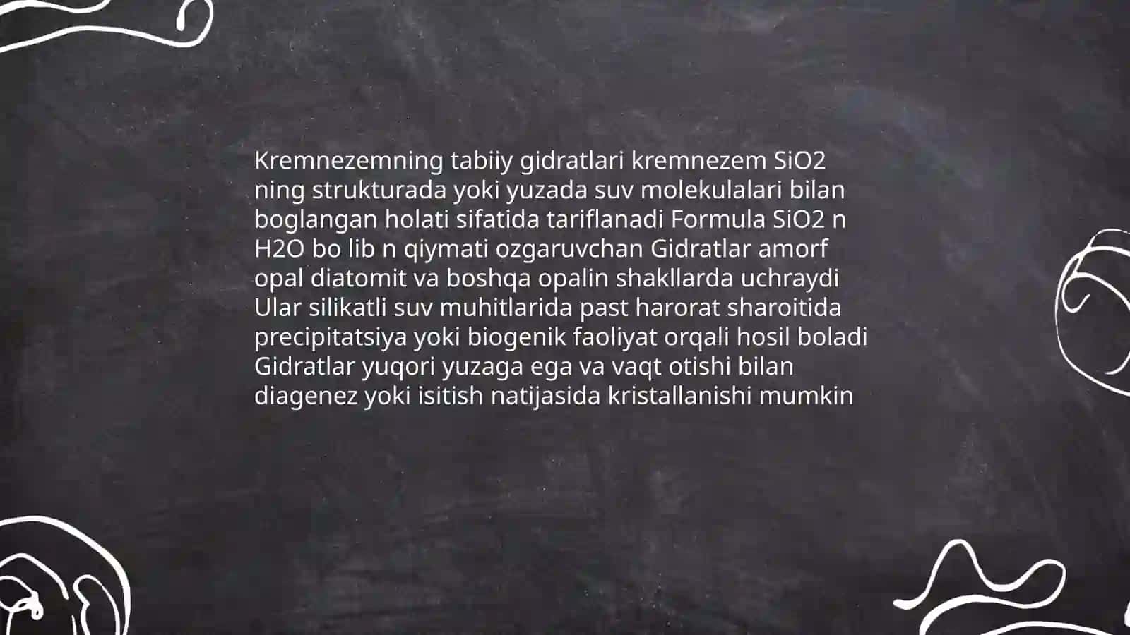 Kremnezemning tabiiy gidratlari 3