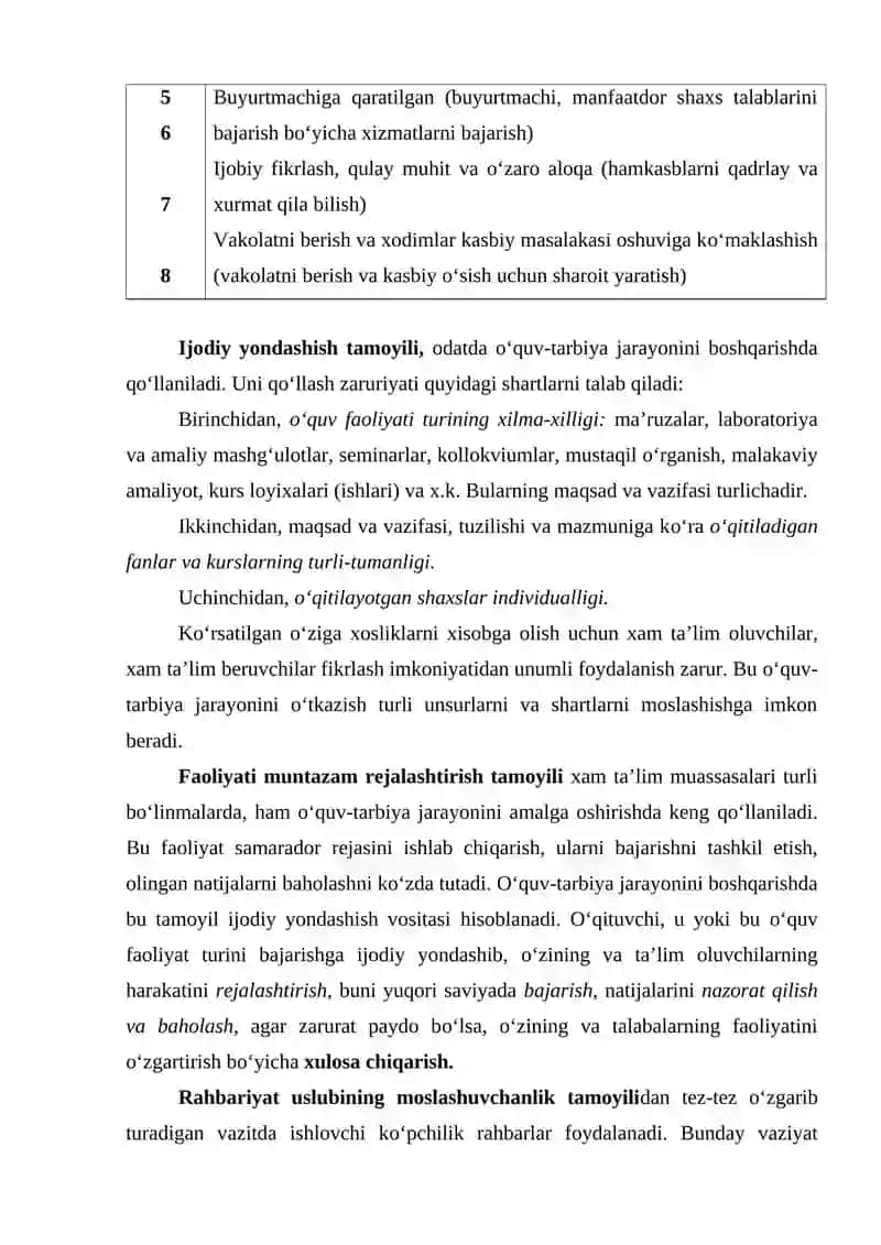 Oliy ta’lim muassasasini boshqarish tamoyillari 3