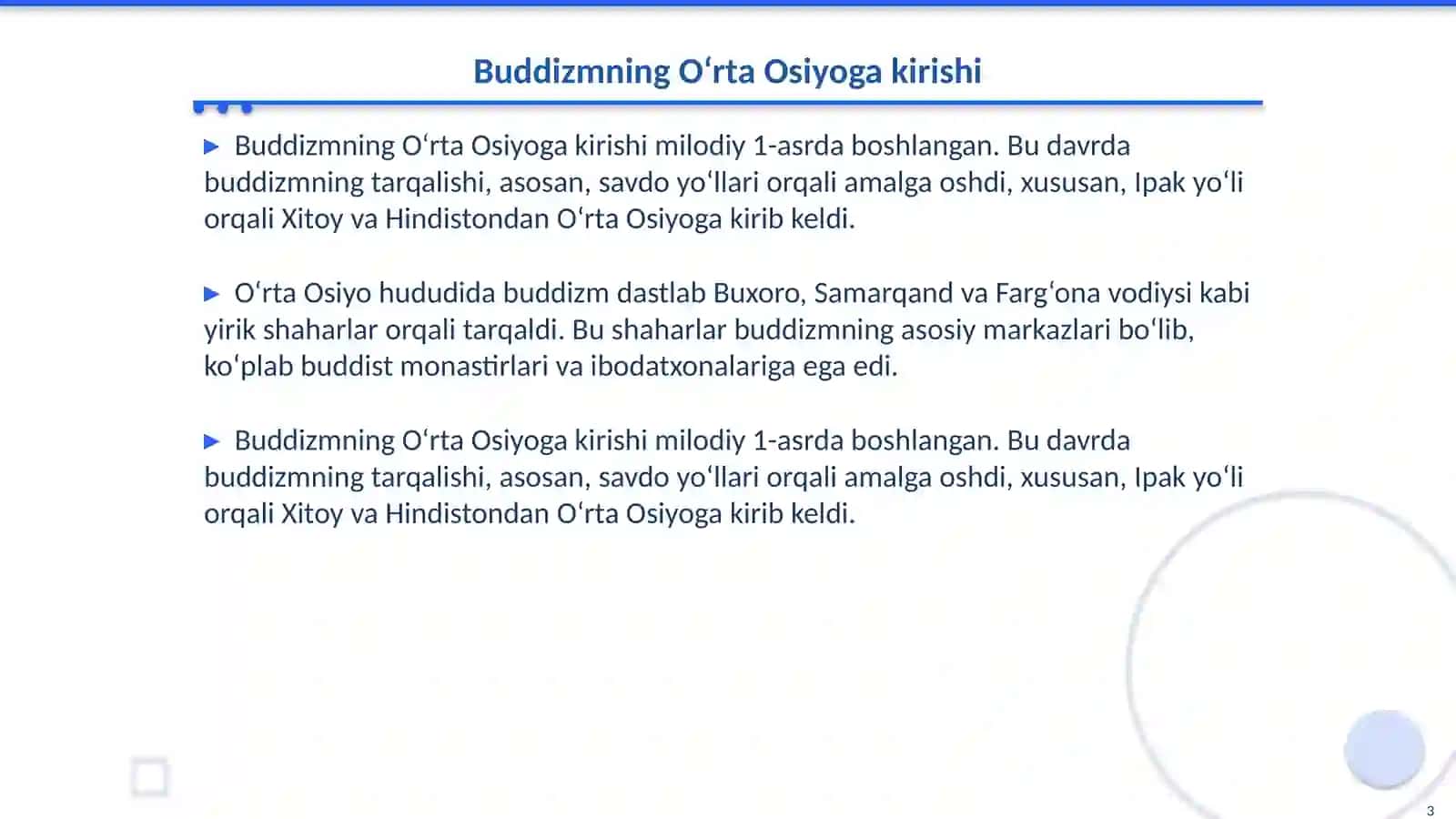 O‘rta Osiyoda buddizmning o’rni 3
