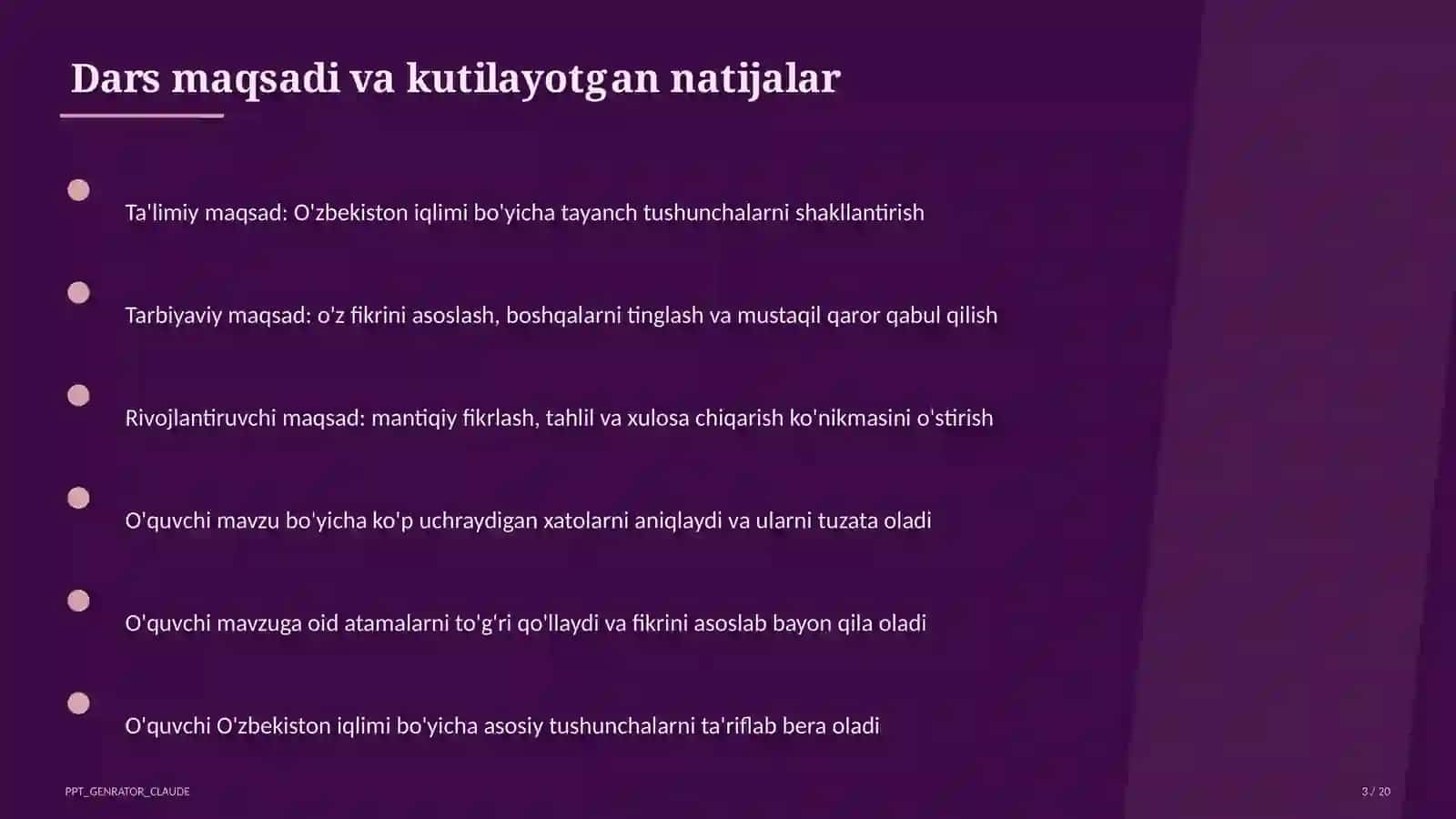O'zbekiston iqlimi (8-sinf) 3
