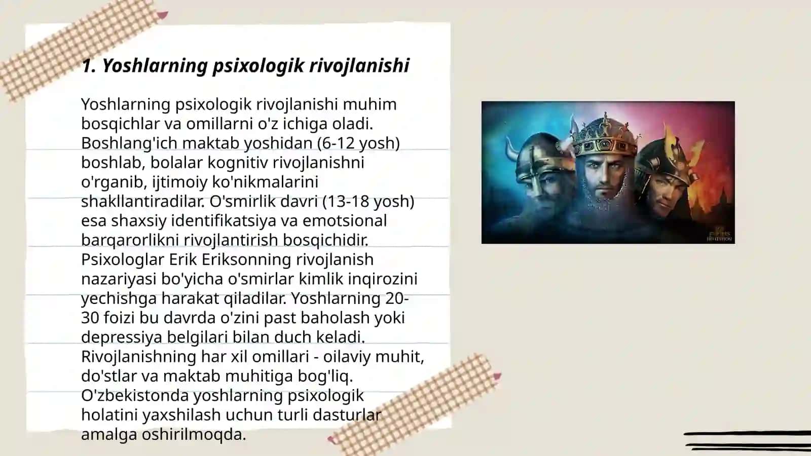 Yoshlik davri 3