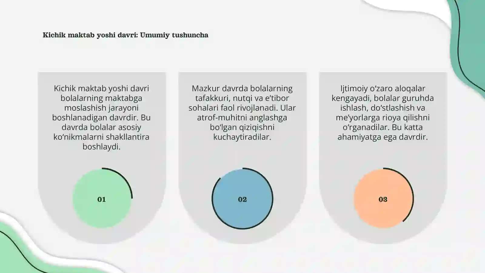 Kichik maktab yoshi davri 3