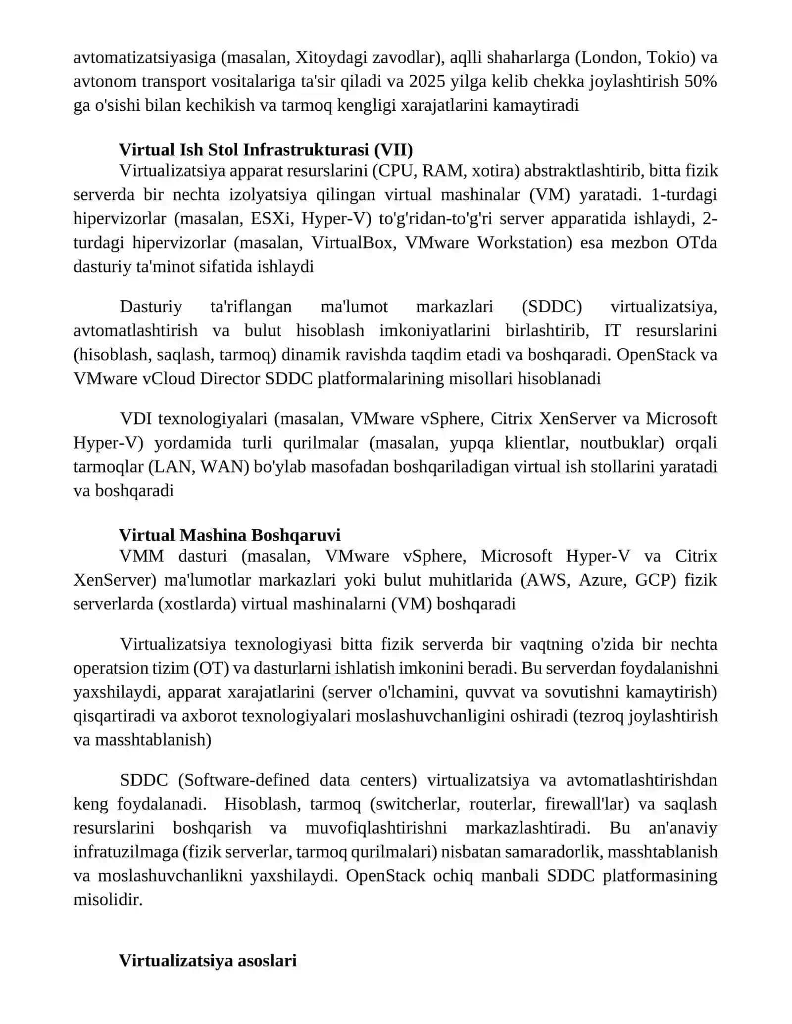 Virtualizatsiya va dasturiy ta’minot 3