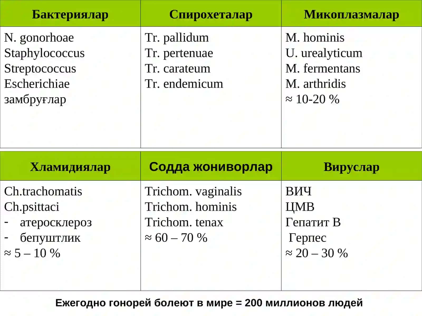 Таносил (Венерик) касалликлариқўзғатувчиларига умумий характеристика 3