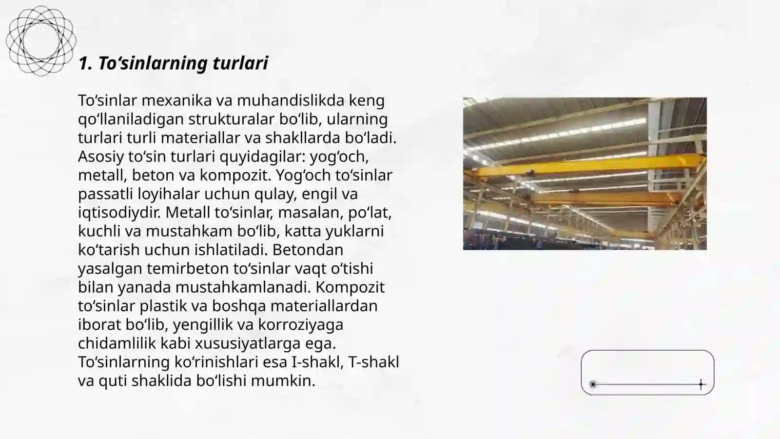 To‘sinlar va to‘sinli konstruksiyalar 3