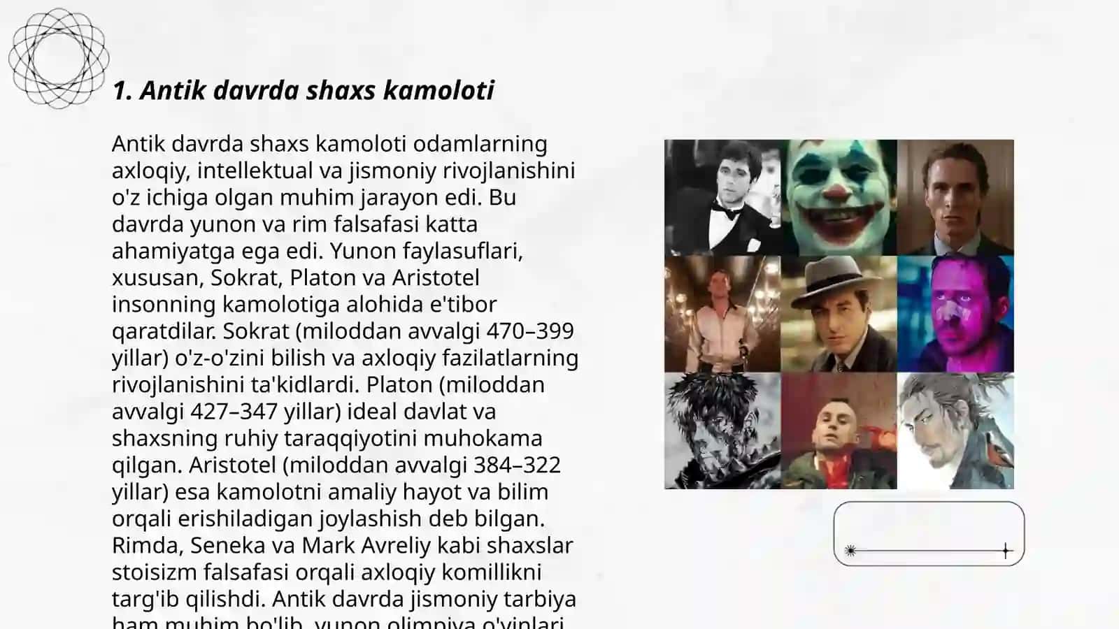 Antik davrda shaxs kamoloti 3