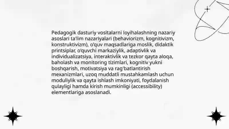 Pedagogik dasturiy vositalarni loyihalash 3