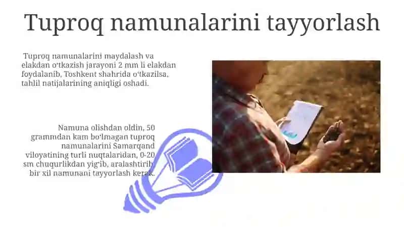 Tuproq tarkibidagi minerallarni aniqlash 3