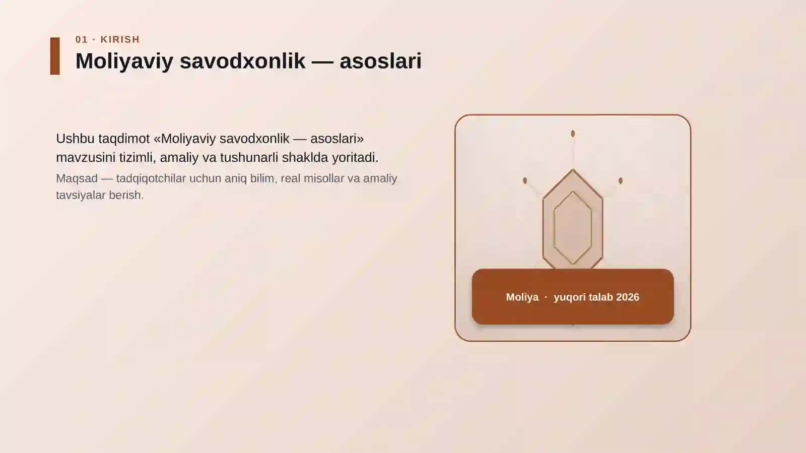 Moliyaviy savodxonlik — asoslari 3