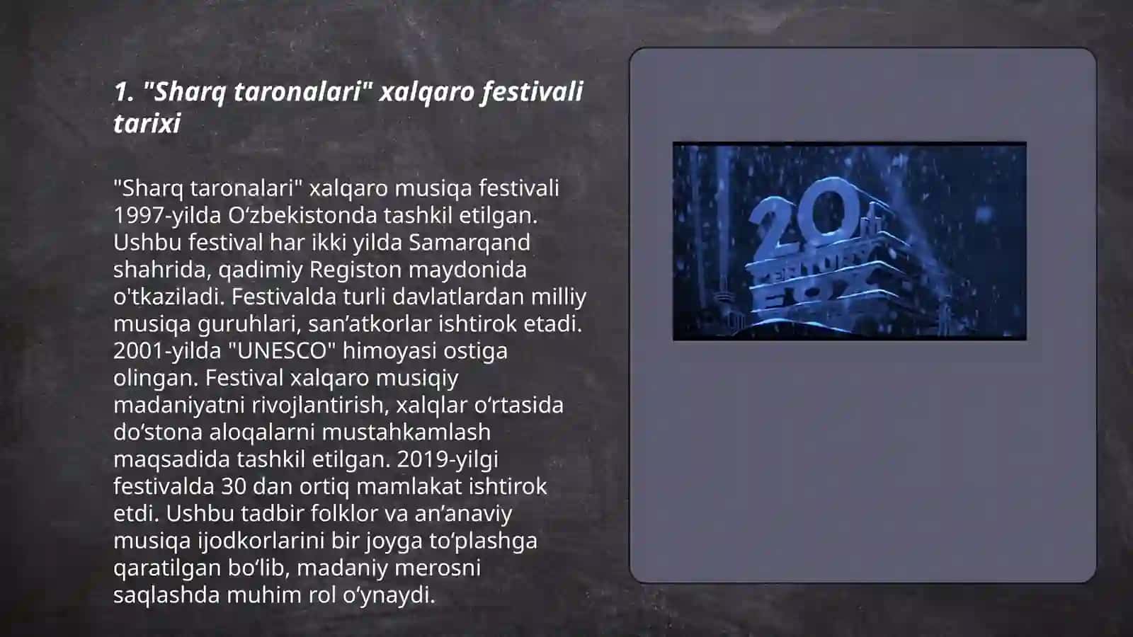 "Sharq taronalari" xalqaro festivali 3