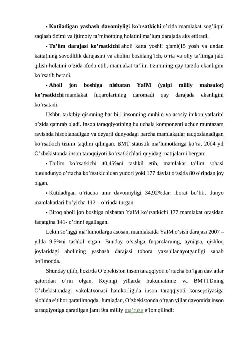 Inson taraqqiyoti konsepsiyasi 3