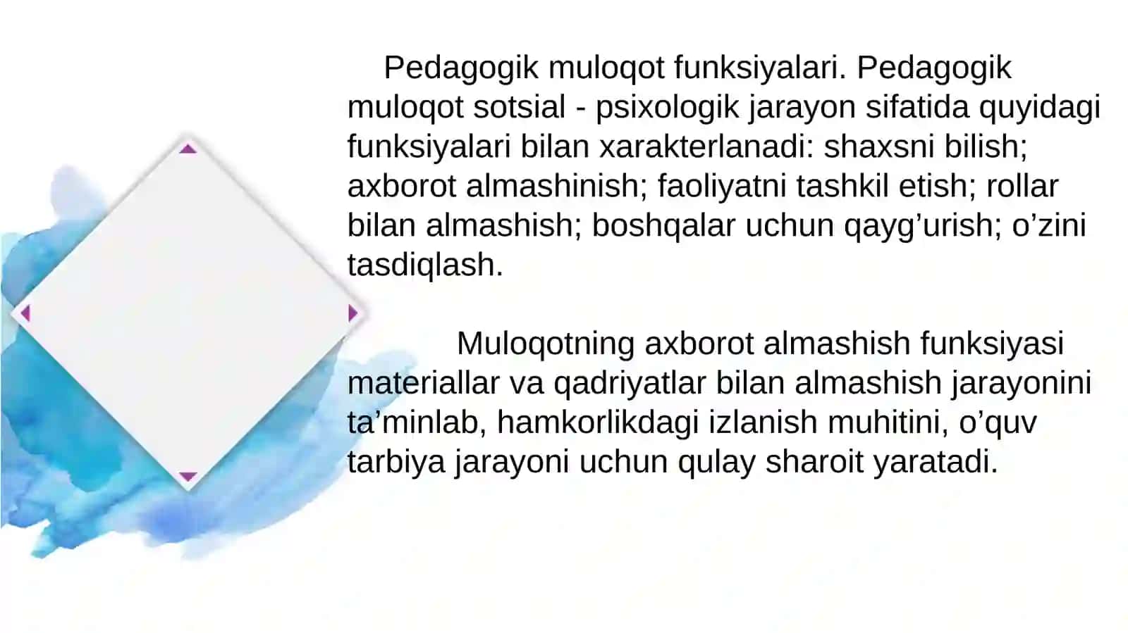 Pedagogik muloqot - o'qituvchining ijodiy faoliyat sifatida 3