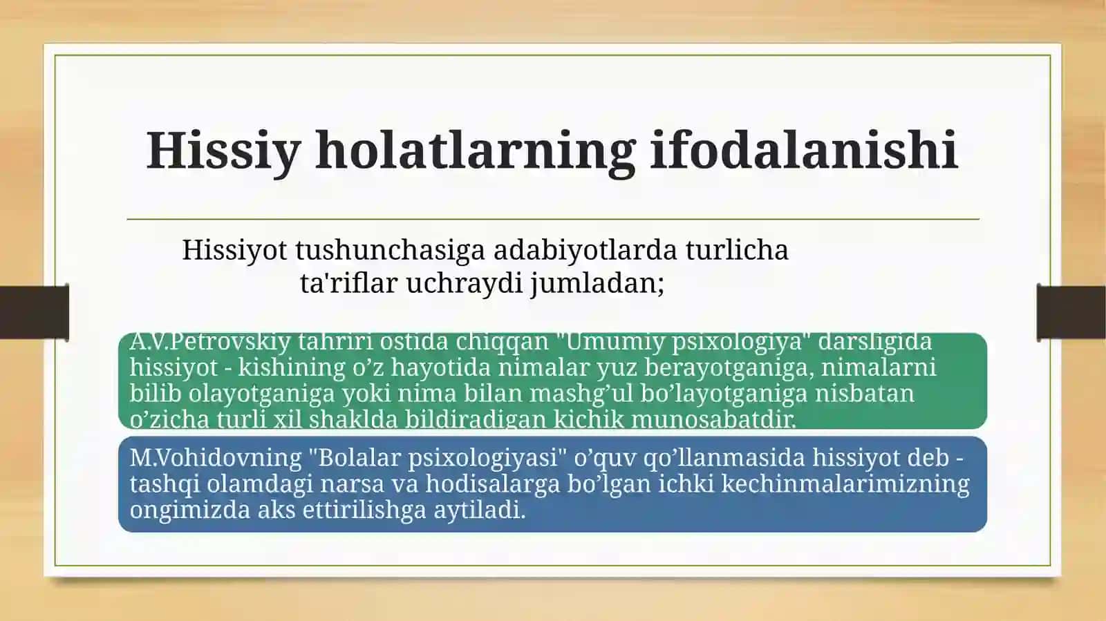 HISSIY HOLATLARNING IFODALANISHI 3