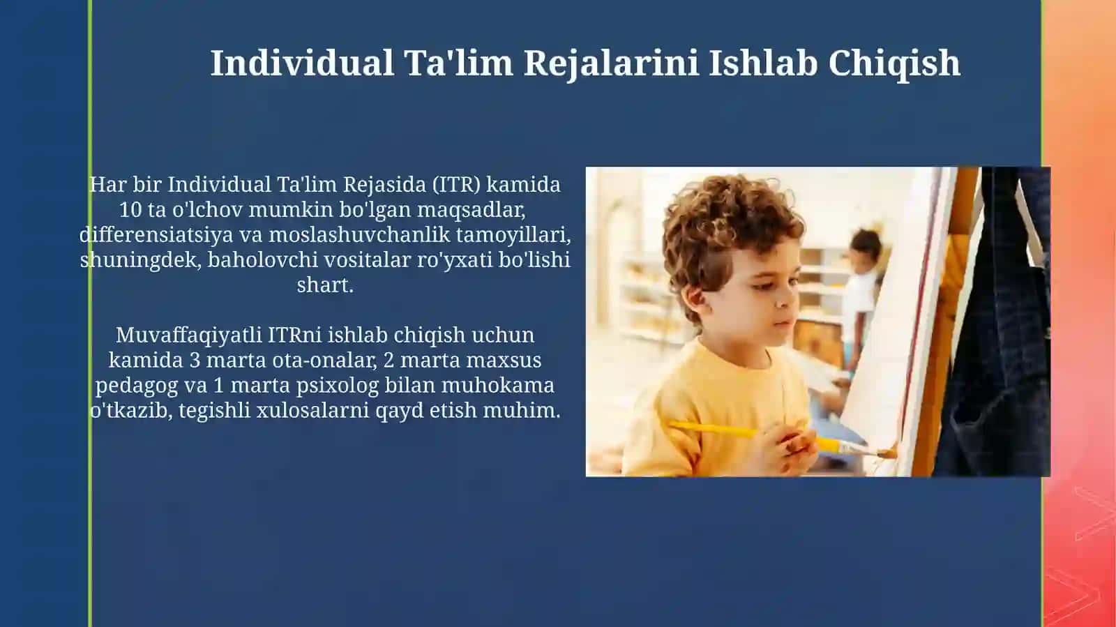 Individual Ta'lim Rejasi 3