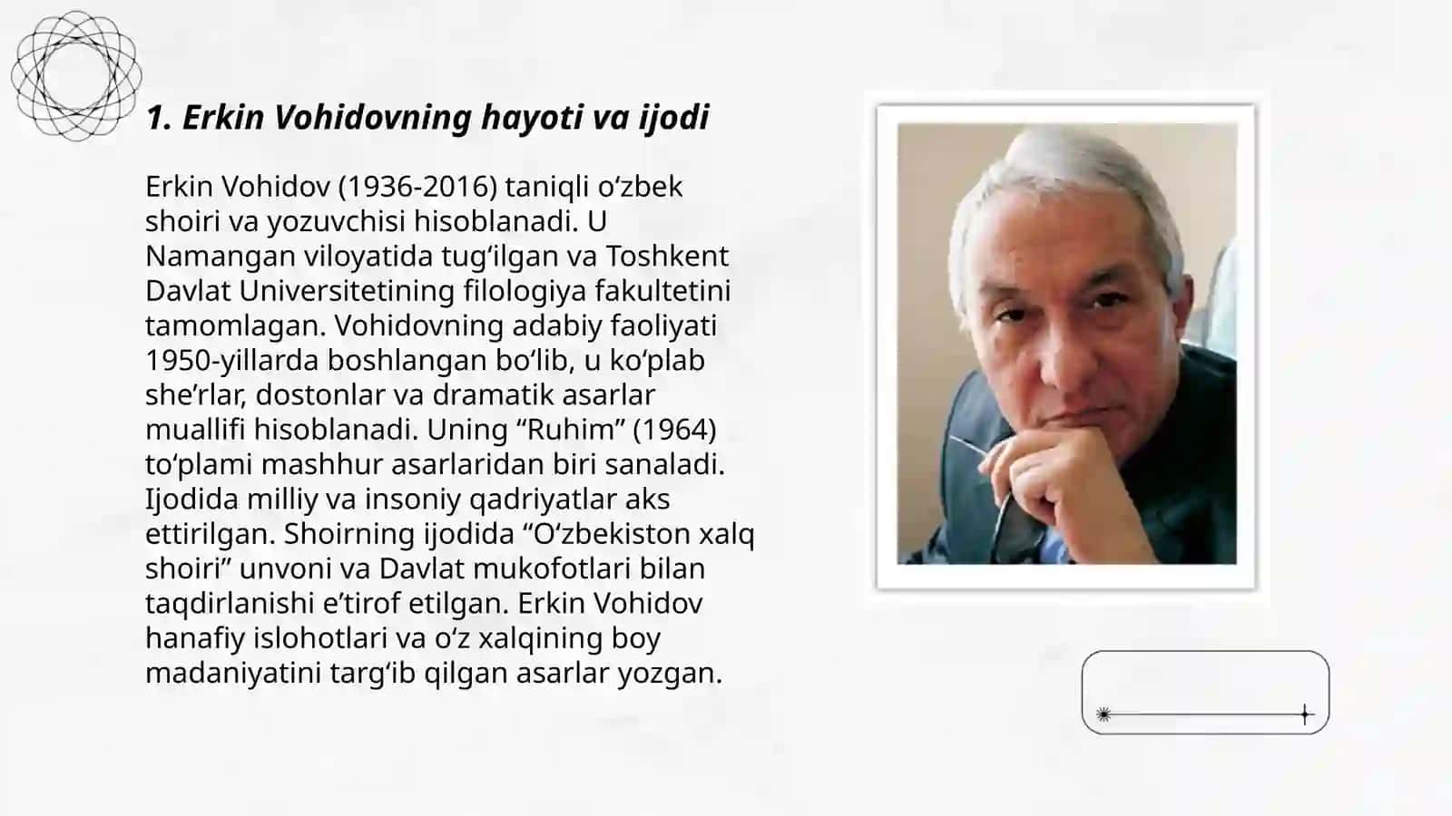 Erkin Vohidov 3
