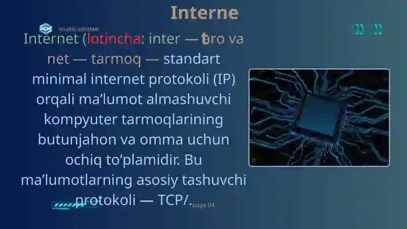 INTERNET TUSHUNCHASI VA ISHLASH PRINSIPI 3