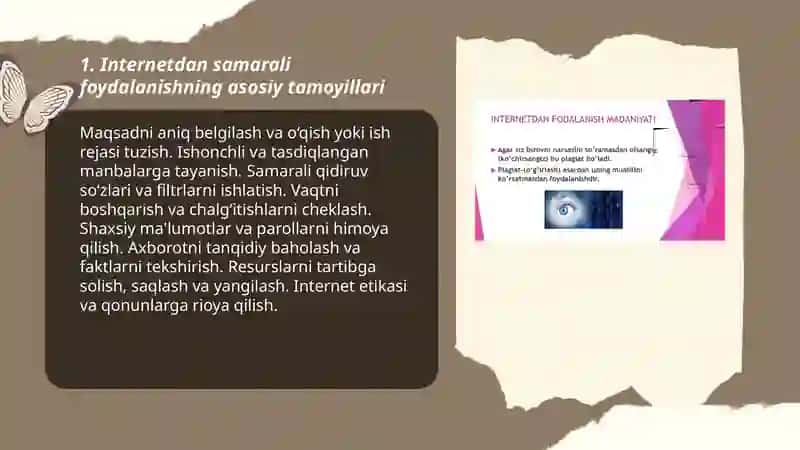 Internetdan samarali foydalanish 3