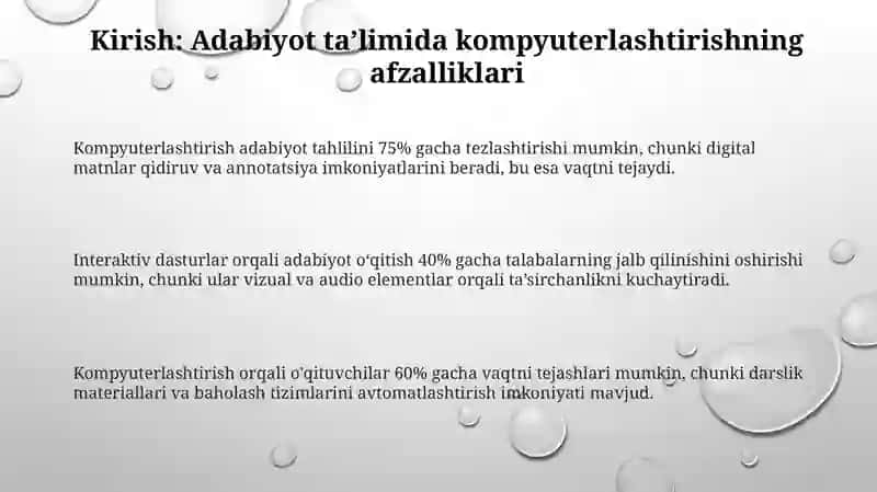 Adabiyot oʻqitishda darslarni kompyuterlashtirish 3