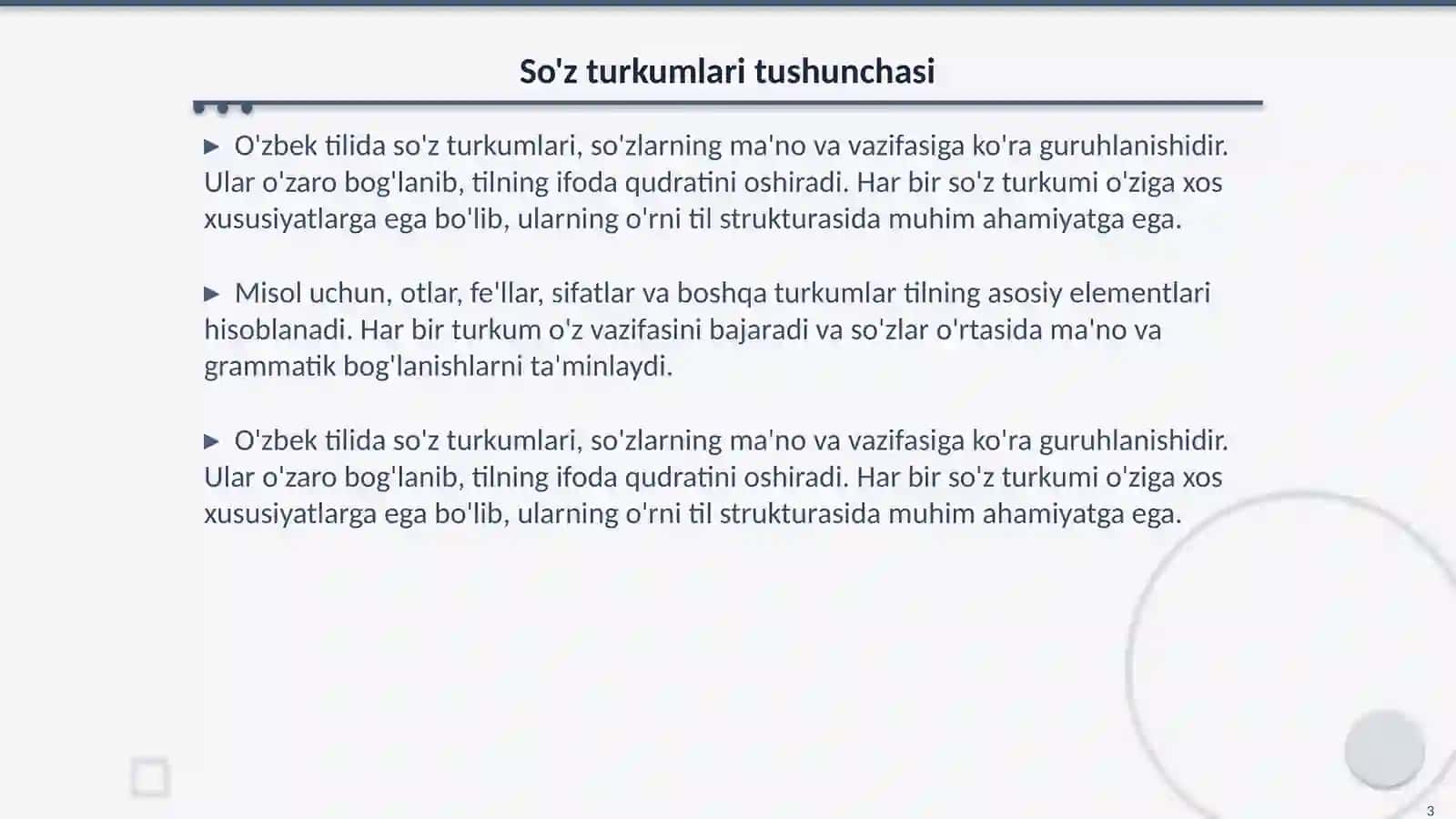 Она тили мавзу от суз туркуми 3