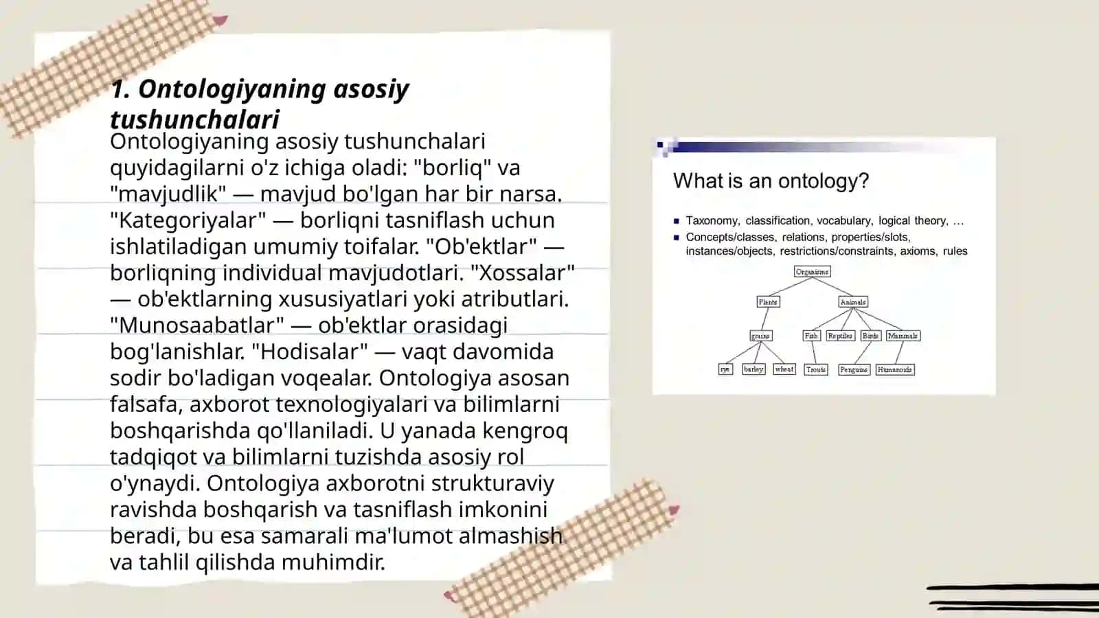 Ontologiya haqidagi falsafa 3