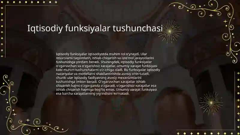 Iqtisodiy funksiyalar va ularning ahamiyati 3