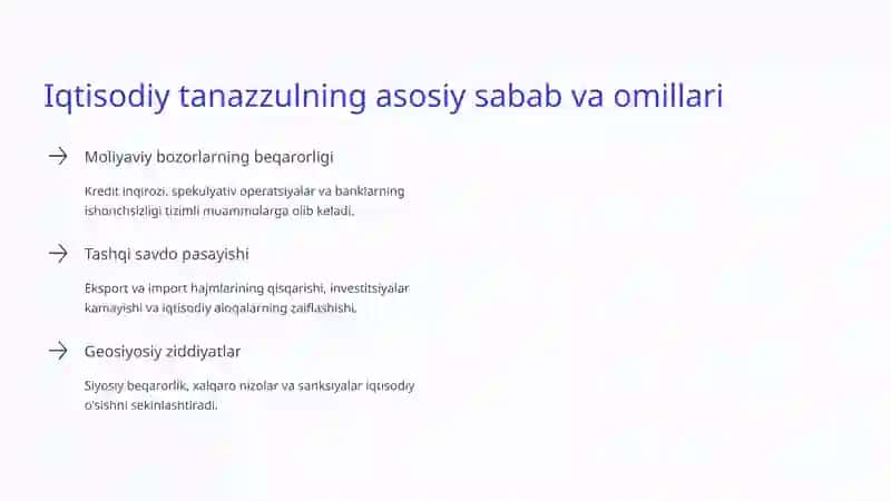 Iqtisodiy tanazzullar va ularni yengish strategiyalari 3