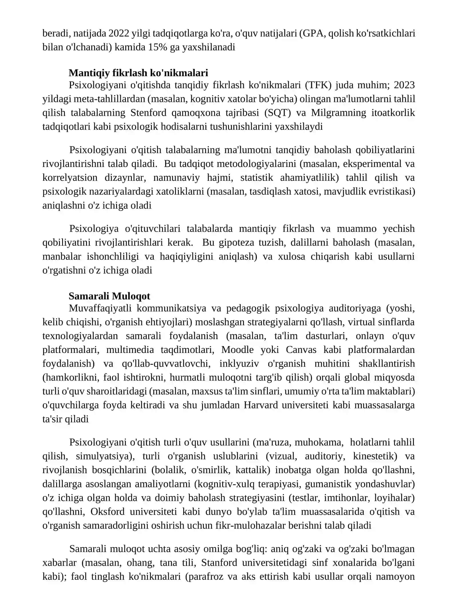 Psixologik bilimlarni o‘rgatish 3