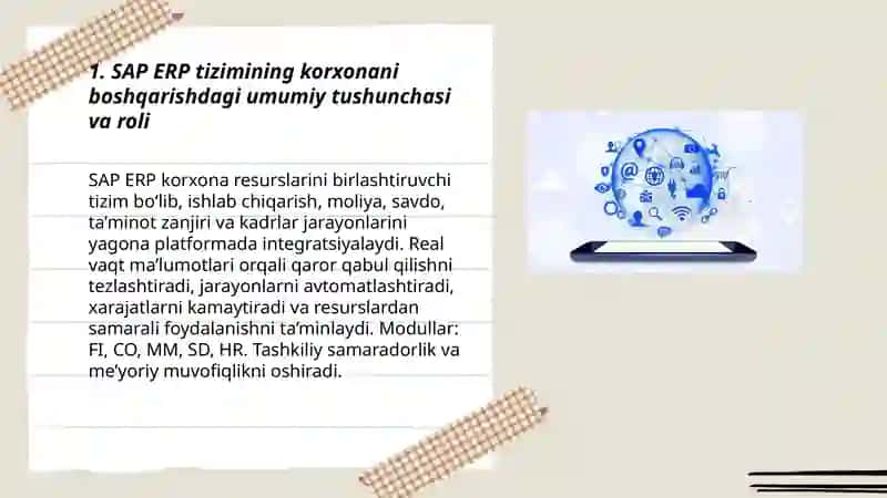 SAP ERP tizimi 3