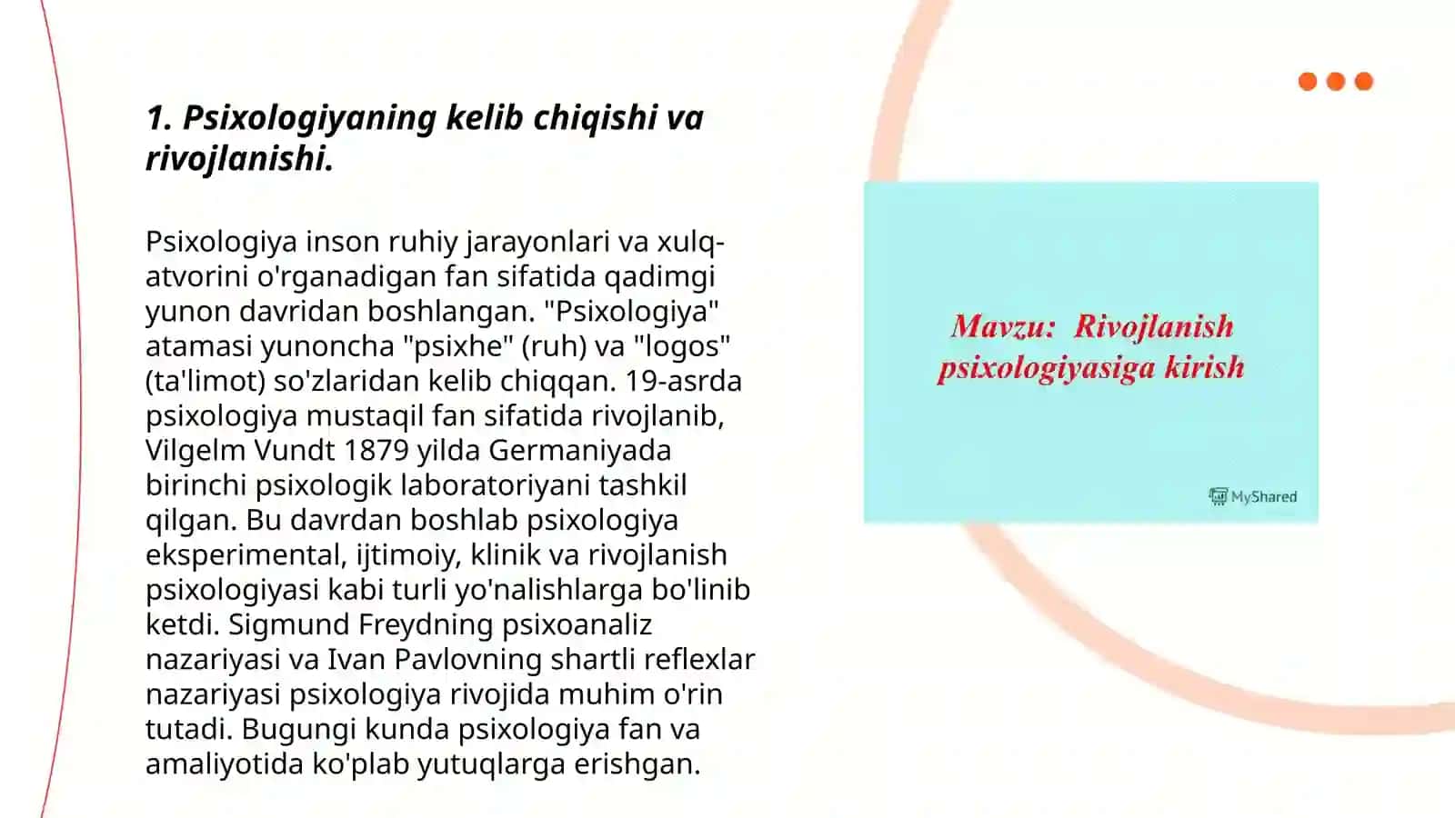 Psixologiya fan sifatida 3