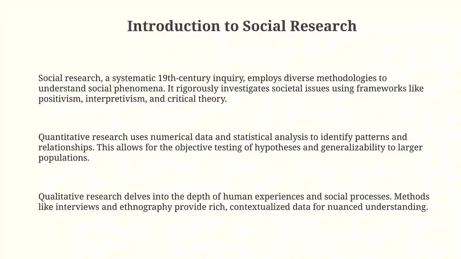 Fundamentals of Social Research 3
