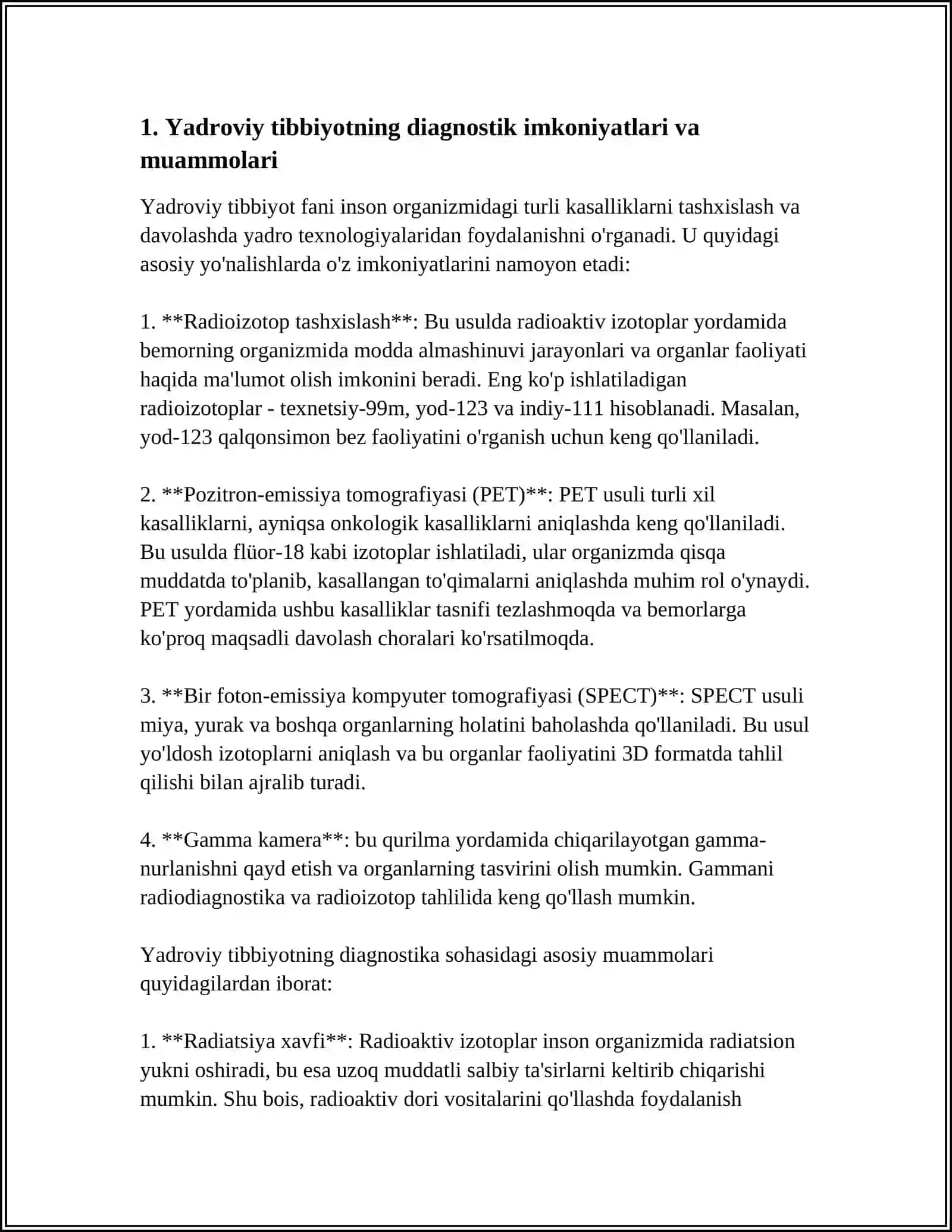 XOZIRGI ZAMON TIBBIYOTIDA YADROGENIYA MUAMMOLARI 3