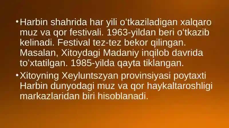 XARBIN HALQARO MUZ VA QOR FESTIVALI 3