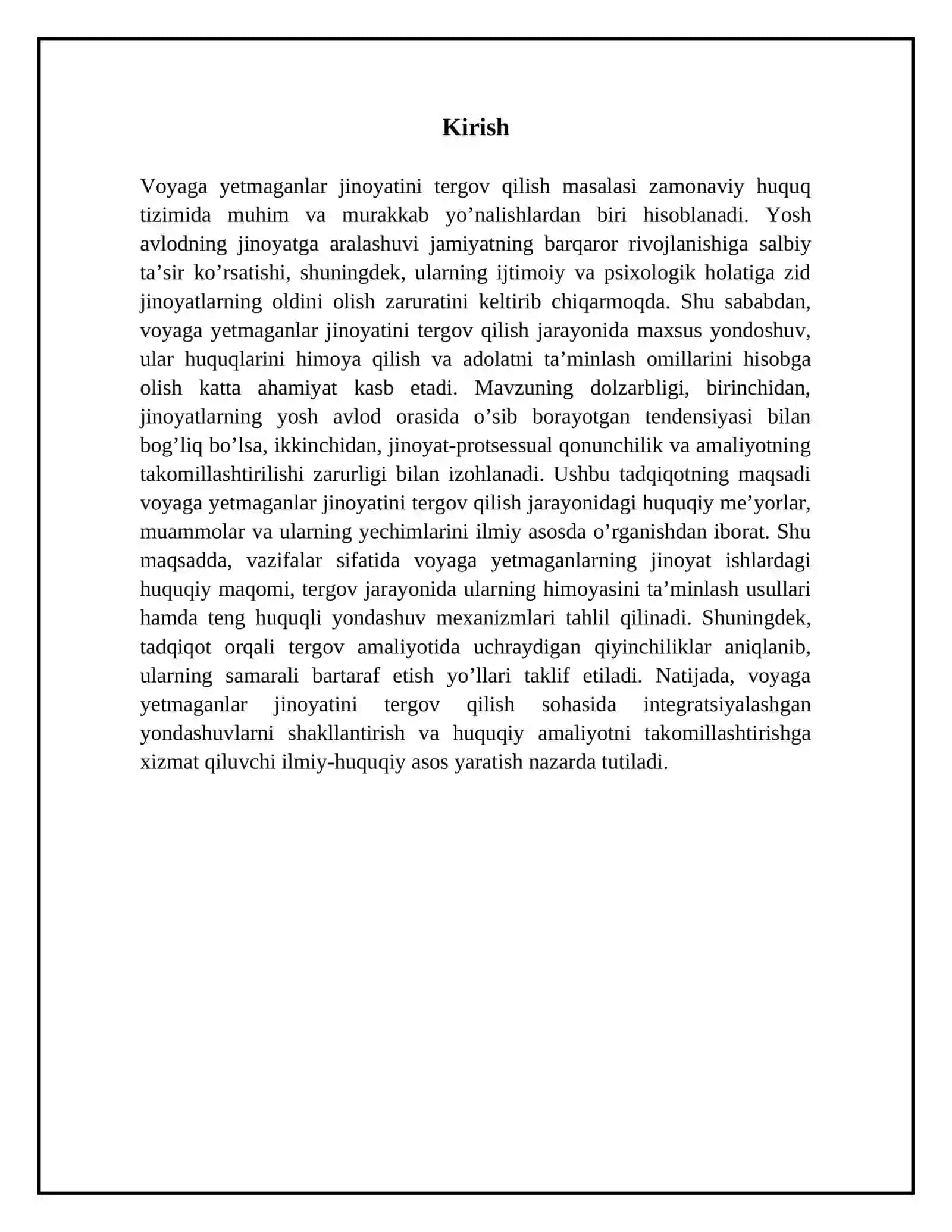 Voyaga yetmaganlar jinoyatini tergov qilish 3