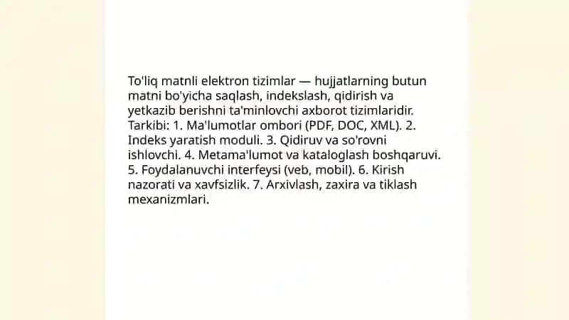 To'liq matnli elektron tizimlar 3