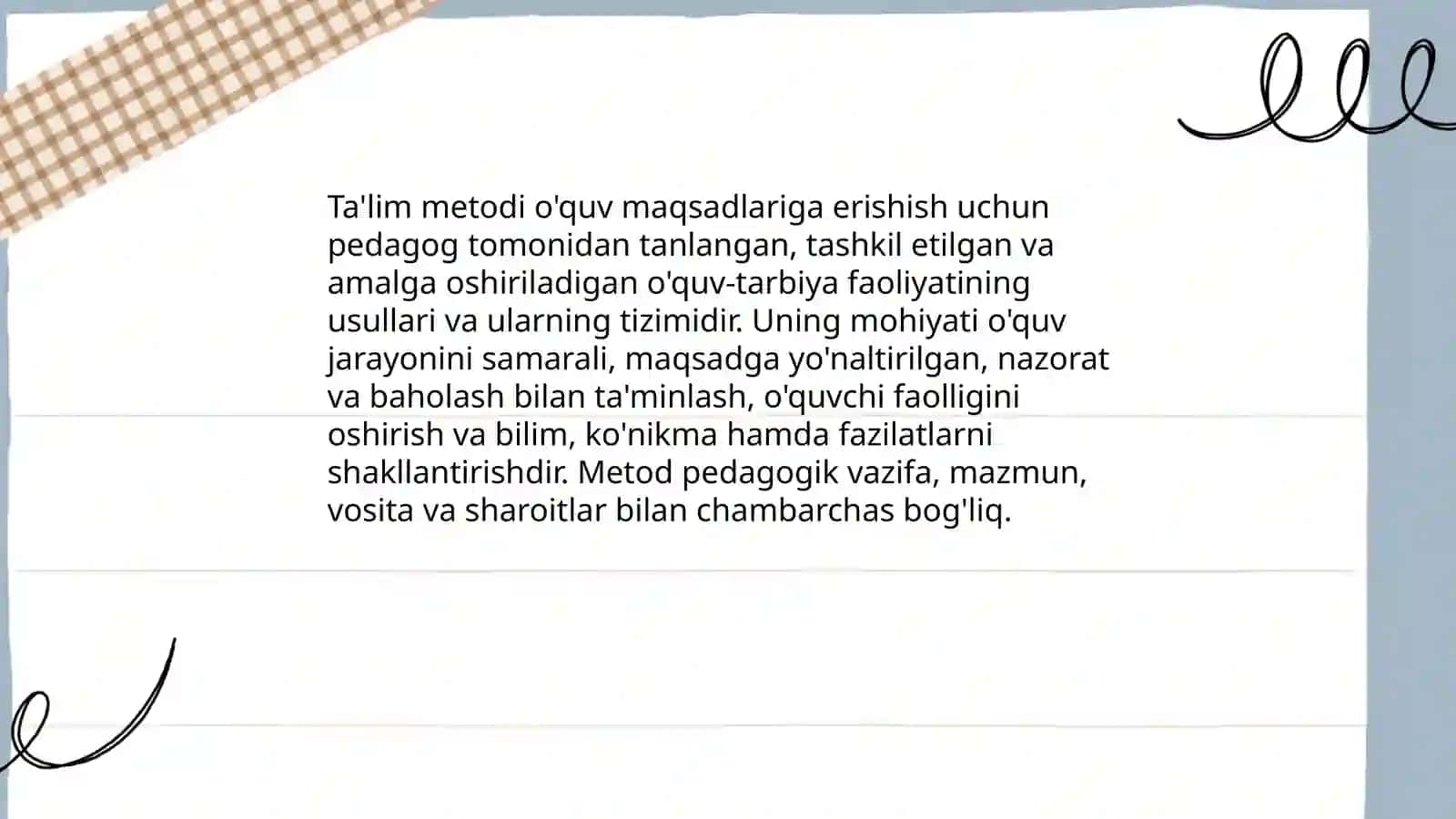Ta'lim metodlari haqida umumiy ma’lumot 3