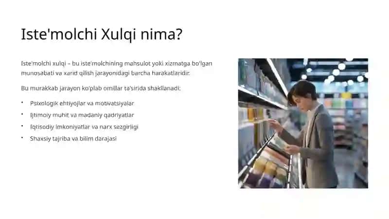 Iste'molchi Xulqi Nazariyasi 3