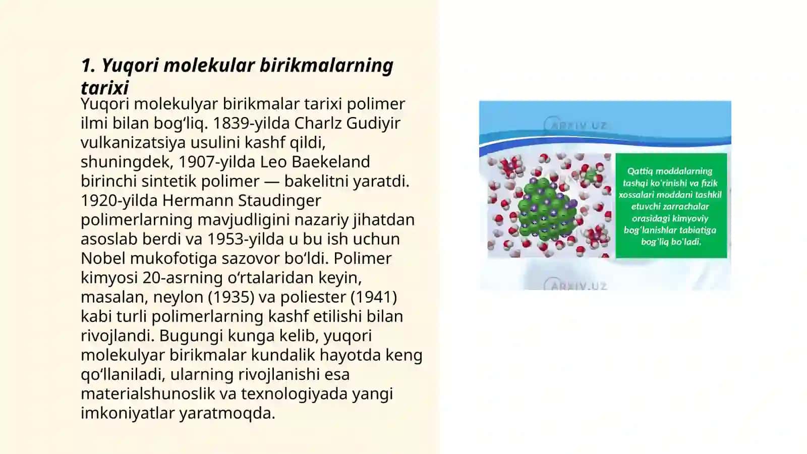 Yuqori molekular birikmalar 3