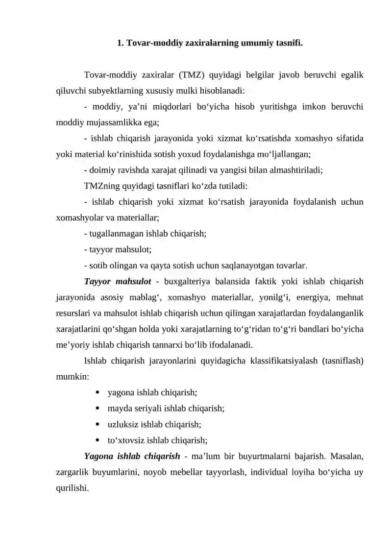 TOVAR-MODDIY ZAXIRALAR 3